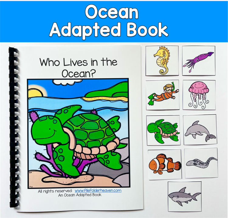 Ocean Adapted Book and Vocabulary Activities: Who Lives in the Ocean?