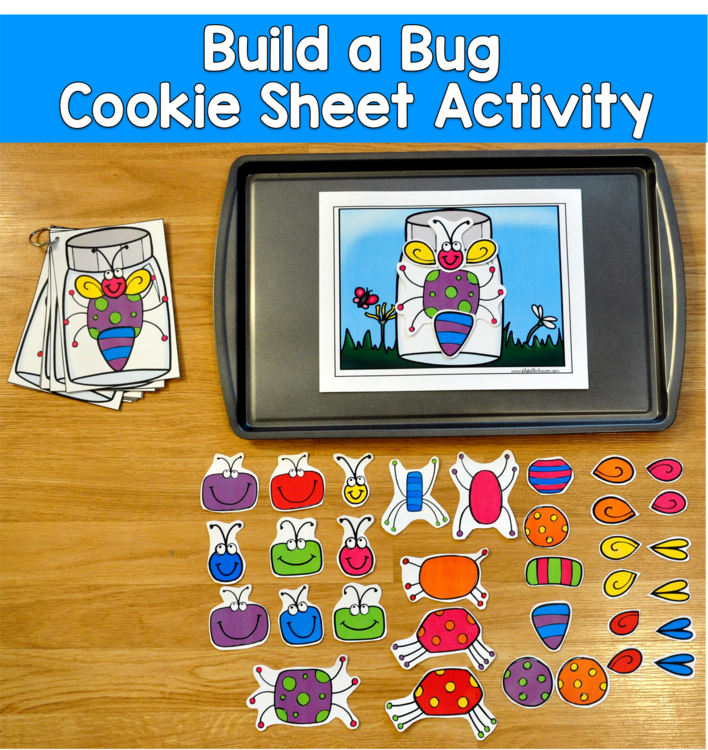 Build a Bug Cookie Sheet Activity | Visual Discrimination | SLP SPED Autism