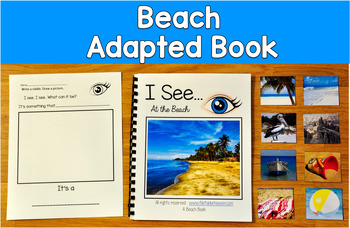 Beach Adapted Book with Real Photos | I See at the Beach | Making Inferences
