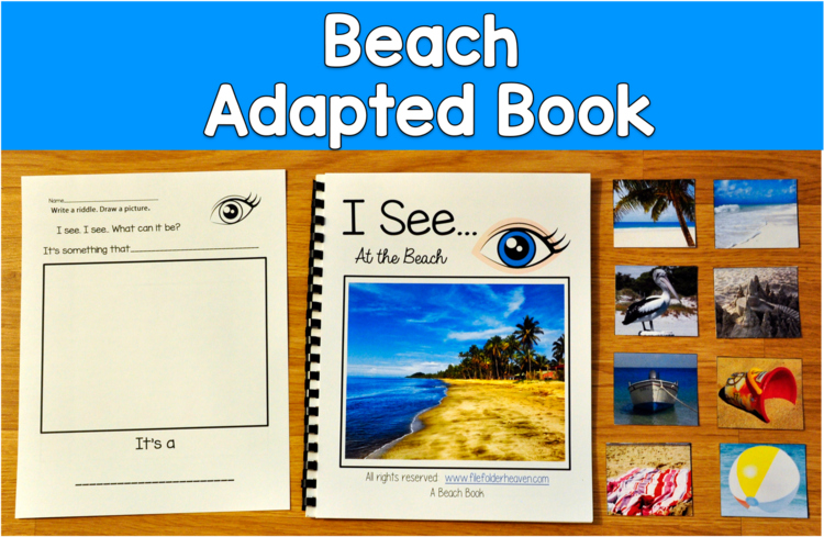 Beach Adapted Book with Real Photos | I See at the Beach | Making Inferences
