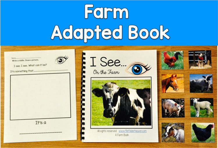 Making Inferences Adapted Book | Farm Animals Real Photos | I See On The Farm