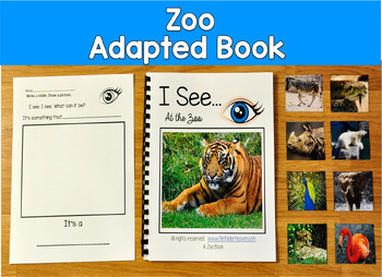 Zoo Adapted Book:  "I See" At the Zoo