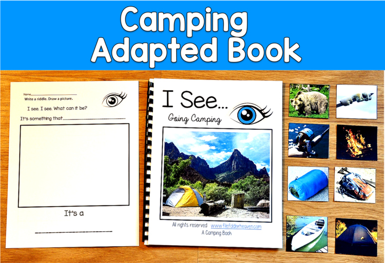 Camping Adapted Book with Real Photos | Camping Riddles | I See Going Camping