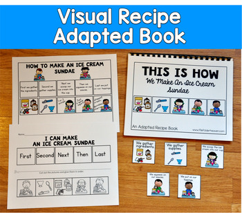 Ice Cream Sundae Adapted Book | Visual Recipe Sequencing | SLP SPED Autism