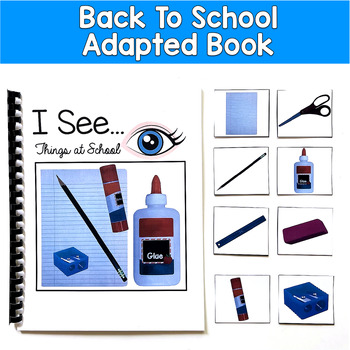 Back to School Adapted Book | Making Inferences | Things At School Real Photos