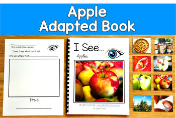 Apple Adapted Book | Real Photos Inferencing Attributes | SLP SPED Autism