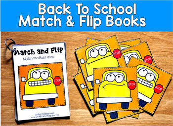 Matching Activities:  Back to School Match and Flip Books II