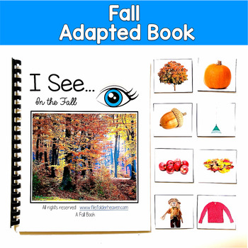 Fall Adapted Book | Making Inferences Real Photos | SLP SPED Autism PreK