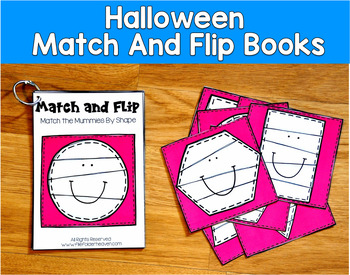Halloween Match and Flip Books | Color Shape Counting Emotion | SLP SPED Autism