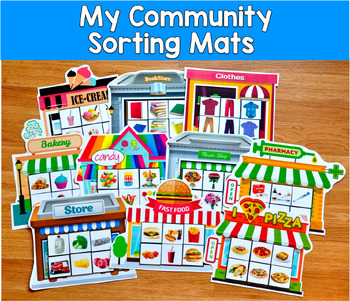 My Community Sorting Mats (w/Real Photos)