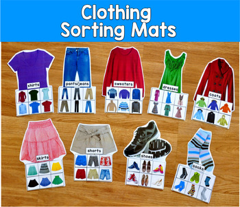 Clothing Sorting Mats (w/Real Photos)