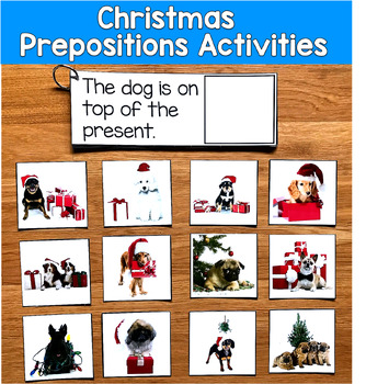 Christmas Prepositions and Matching Activities w/Real Photos