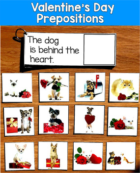 Valentine's Day Prepositions & Matching Real Photos | 3 Levels | SLP SPED
