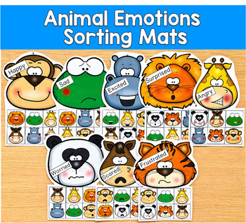 Animals Emotions Sorting Activities