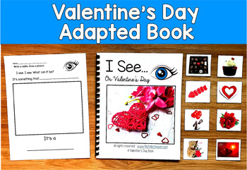 Valentine's Day Adapted Book | Making Inferences Real Photos | SLP SPED Autism