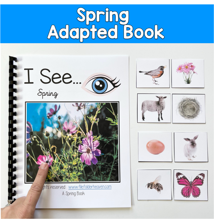 Spring Adapted Book with Real Photos | Making Inferences | Pre-K SPED Autism