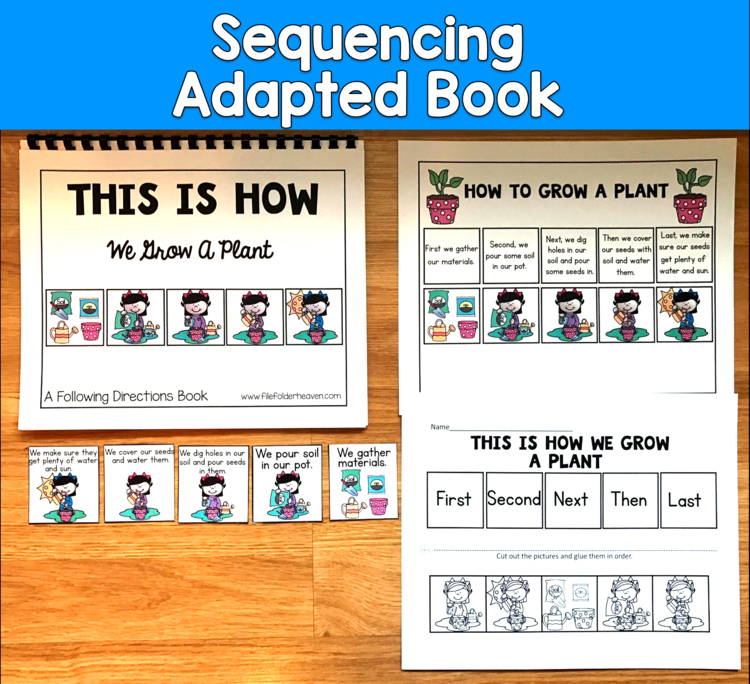 How to Grow a Plant Sequencing Adapted Book | Spring Life Cycle Activity