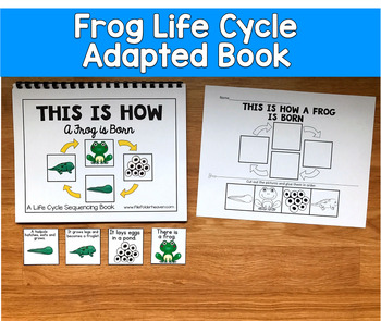 Frog Life Cycle Adapted Book | Spring Sequencing | SLP SPED Autism