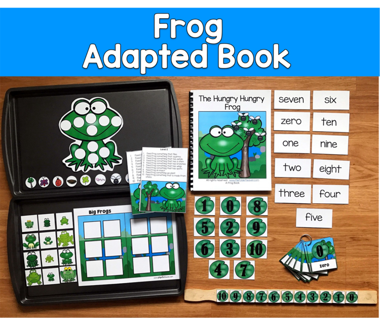 Frog Adapted Book Counting 1-10 | Vocabulary Sequencing | SLP SPED Autism