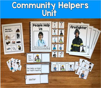 Community Helpers Unit with Real Photos | Adapted Book & Activities