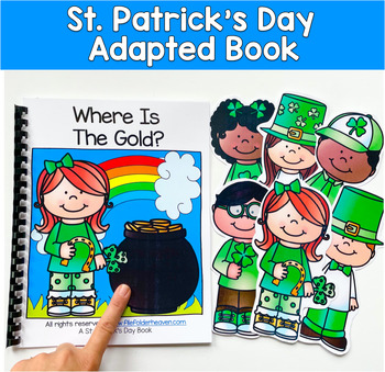 St Patrick's Day Adapted Book | WH Questions Sequencing | SLP SPED Autism PreK