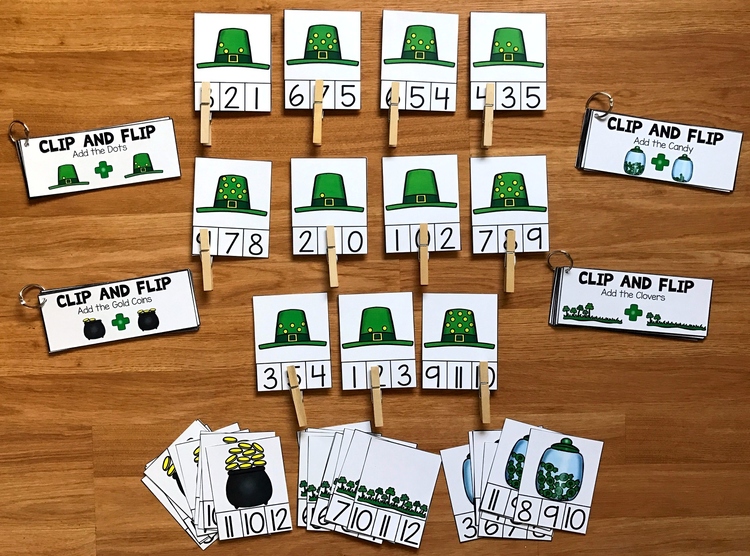 Simple Math Centers for St. Patrick's Day