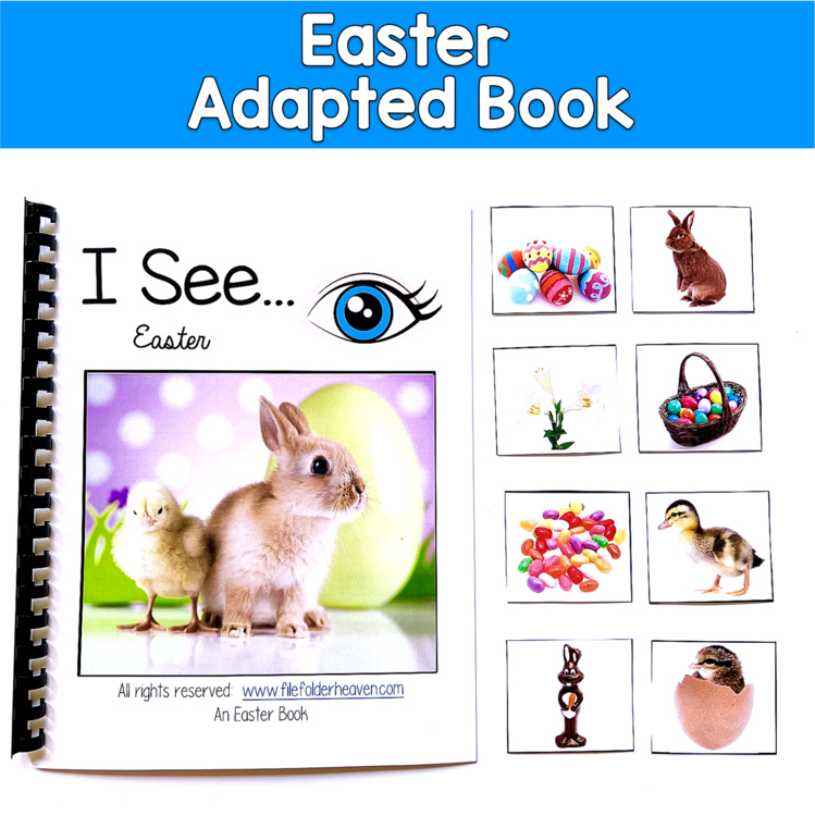 Easter Adapted Book Real Photos | Inferencing Riddles Wh Questions | SLP SPED