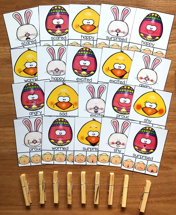 Easter Emotions Task Cards