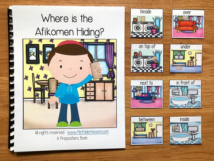 Passover Free:  "Where is the Afikomen Hiding?" Adapted Book