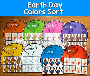 Earth Day Color Sorting Mats | Colors Sort Activity for Centers | PreK Autism