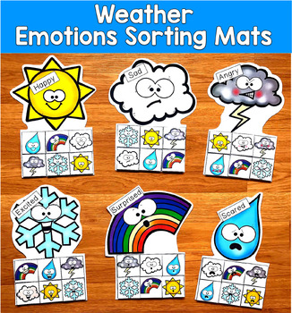 Weather Emotions Sorting Mats | Identifying Feelings | SLP SPED Autism SEL