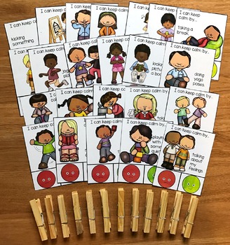 Behavior Task Cards | Calming Strategies & Coping Skills