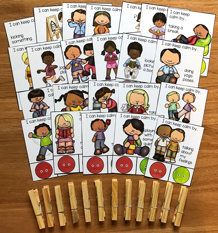 Behavior Task Cards | Calming Strategies & Coping Skills