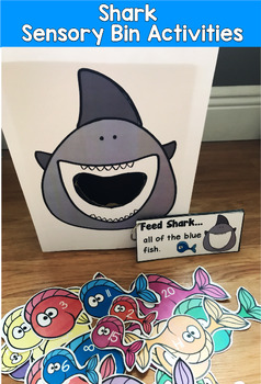 Feed Shark Sensory Bin | Ocean Rhyming Colors Numbers | SLP SPED Autism OT