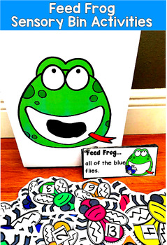 Frog Sensory Bin Activities | Spring Rhyming Colors Numbers | SLP SPED Autism