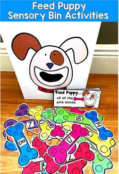Puppy Sensory Bin | Feed Puppy Rhyming Colors Numbers | SLP SPED Autism OT