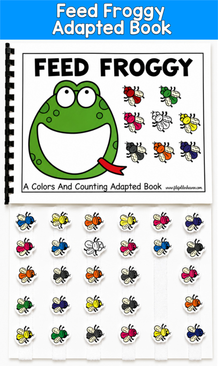 Feed Froggy Adapted Book | Colors Counting Number Words | SLP SPED Autism PreK