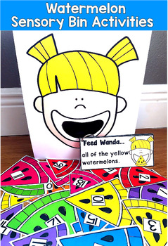 Watermelon Sensory Bin | Feed Wanda Colors Numbers Shapes | SLP SPED Autism OT