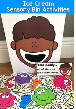 Ice Cream Sensory Bin Activities | Colors Numbers Rhyming | OT SLP SPED Autism