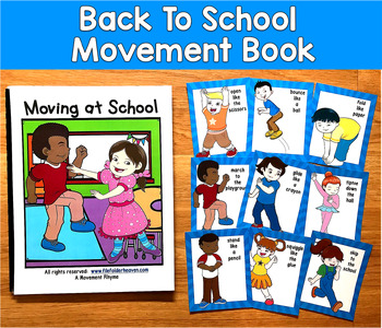 Back to School Movement Book | Gross Motor Imitation | OT SLP SPED Autism