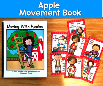 Apple Movement Cards & Book | Fall Circle Time Activity