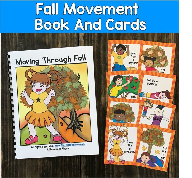 Fall Movement Book & Cards | Brain Breaks Gross Motor | SPED Autism OT PreK