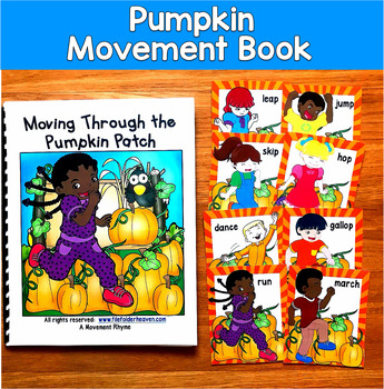 Pumpkin Movement Book & Cards | Gross Motor Brain Break | OT SPED Autism PreK