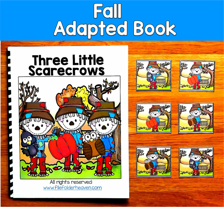 Fall Adapted Book | Position Words & Spatial Concepts | SLP SPED Autism PreK
