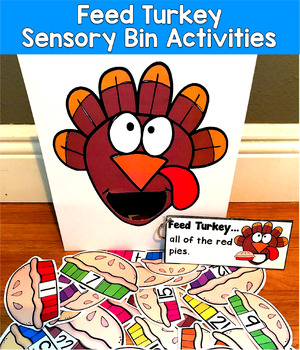 Thanksgiving Sensory Bin | Feed Turkey Rhyming Colors Numbers | SLP SPED Autism