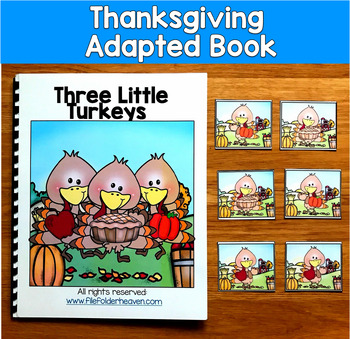 Thanksgiving Adapted Book | Position Words First Last Middle | SLP SPED Autism