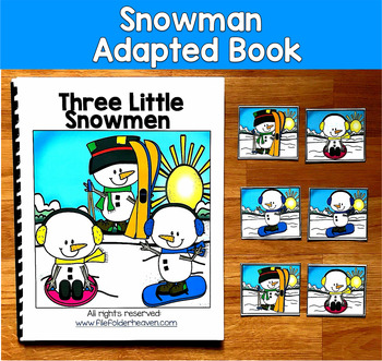 Winter Snowman Adapted Book | Position Words Concepts | SLP SPED Autism PreK