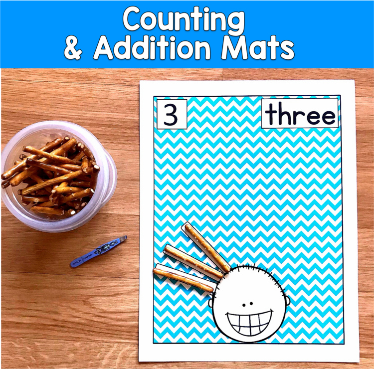 Counting & Addition Mats | Number Sense Fine Motor | Math PreK SPED Autism K