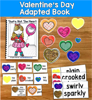 Valentine's Adapted Book | Adjectives WH Questions Sequencing | SLP SPED Autism