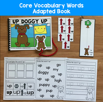 Core Vocabulary Adapted Book:  "Up Doggy Up!" Core Word Up